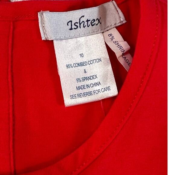 Ishtex Bulldog Applique 2pc Shorts set NWT size 10 - Picture 2 of 4